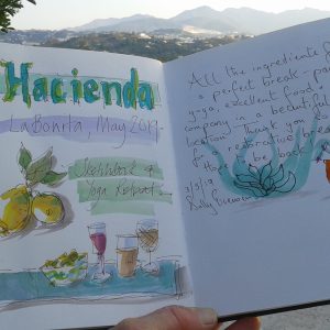 Sketching holiday with Julie Sajous at Hacienda La Bonita